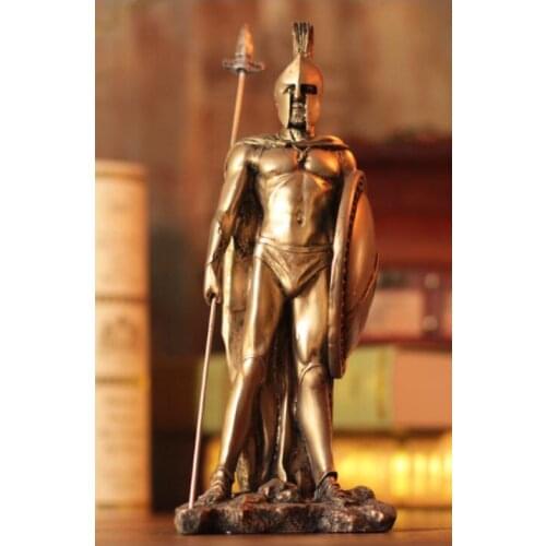 Greek mythological figures medieval models of warrior armour a retro-Roman warrior in armour mens figure Sculpture statue high
