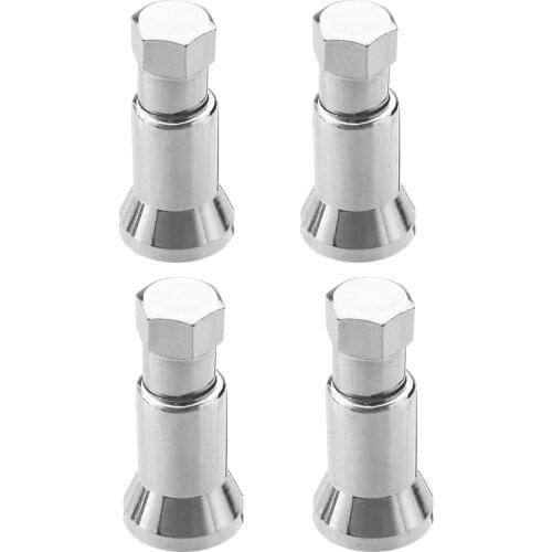 24pcs TR413 Chrome Car Truck Tire Wheel Tire Tire Valves Sleeve Cuff Hexagon Cover Car Truck Accessories Decorative