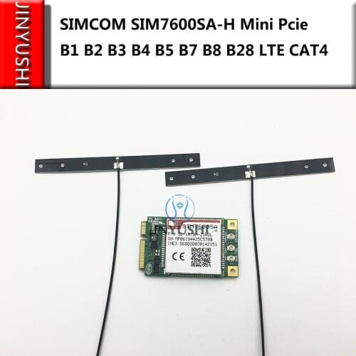 JINYUSHI for SIMCOM SIM7600SA-H MINI PCIE+4G antenna 2pcs CAT4 B1 B2 B3 B4 B5 B7 B8 B28 LTE module