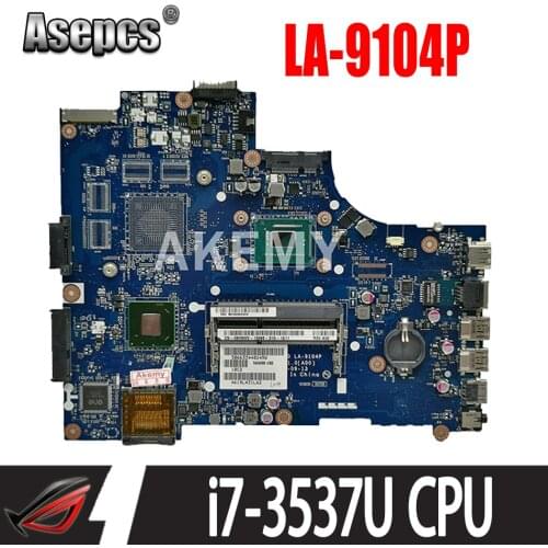 LA-9104P for DELL Inspiron 15 3521 5521 Laptop Motherboard LA-9104P i7-3537U original test 100% work