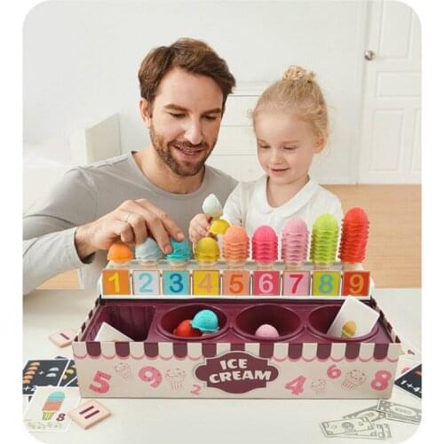 Baby Kids Cute Simulation Kitchen Toys Strawberry Ice Cream Food Toys Children Early Learning Pretend Play Toys Gifts for Girls