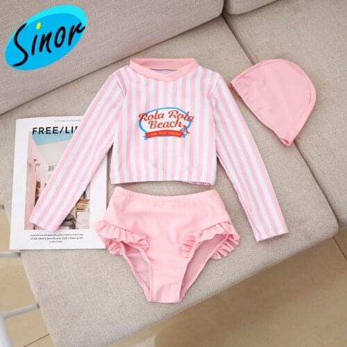[Bottom Price]INS New Style Kids Swimwear Girls Korean Style Big Boy Fashion Princess Baby Girl Split Swimming Suit
