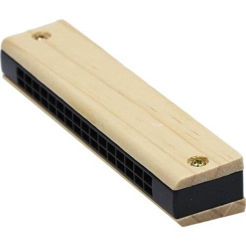 Wooden Harmonica Educational Musical Harmonica Instrument Toy For Kids Beginners Children Gift Musical Instruments Accessory