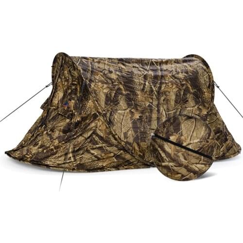 Single Camouflage Pop Up 2second Automatic 1-2 Person Single Layer Ultralight Camping Tent Rainproof Travel Camping Beach Tent