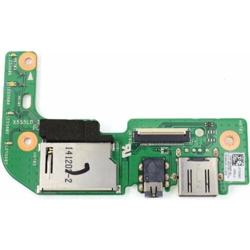 Original for ASUS X555 X555L X555LA X555LD IO USB Audio Jack SD Card Reader Board rev 2.0