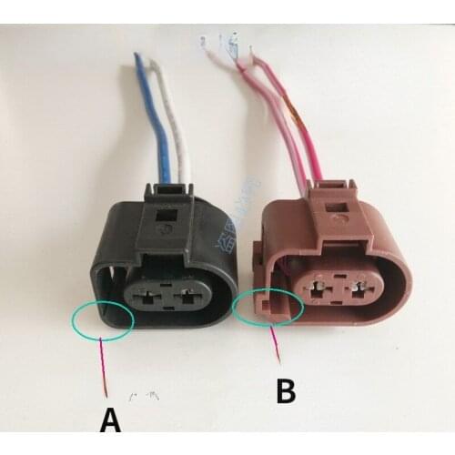 Original For VW Magotan Audi A6 A4 Q5 Rear Brake Sub-cylinder Electronic Fan Air Pump Plug Harness Cable Adapter 4F0998281