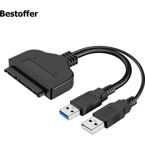 USB 3.0(5Gbps) SATA Adapter Cable Converter 22 pin for 2.5 inch SATA HHD SSD Hard Disk Laptop and DVD Driver