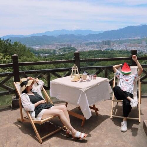 Beach Chair Portable Home Outdoor Outing Camping Indoor Office Lunch Break Lazy Armchair Folding Chair Reclining Chair