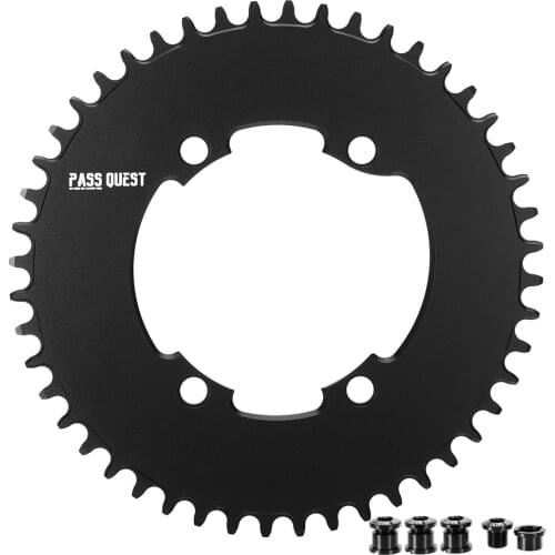 PASS QUES Bicycle Round ChainRing 110BCD Road Bike Chainwheel Crankset For R7000 R8000 46-58T
