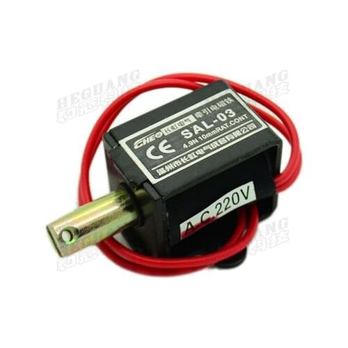SAL-03 AC 220V 4.9N 10mm Traction Solenoid Electromagnet