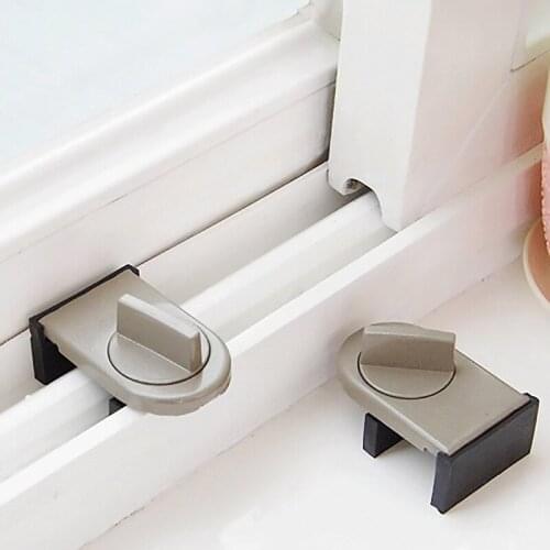 Sliding Sash Stopper Cabinet Lock Adjustable Security Anti-theft Lock Window Sliding Door Baby Kids Child Safety Doors Lock