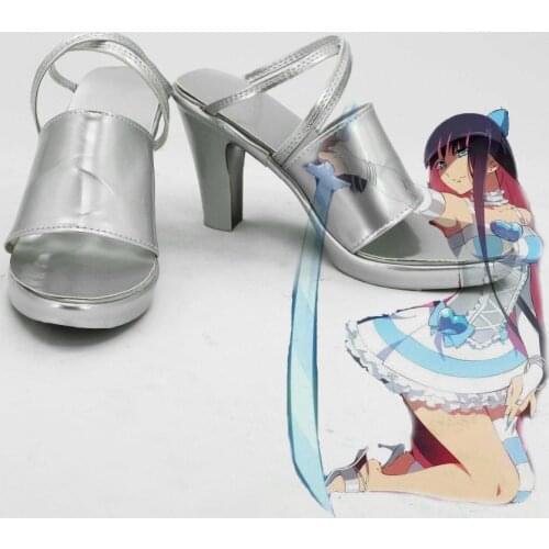 Panty & Stocking With Garterbelt High Heel Cosplay Shoes Boots Anime Halloween Christmas For Women Girls