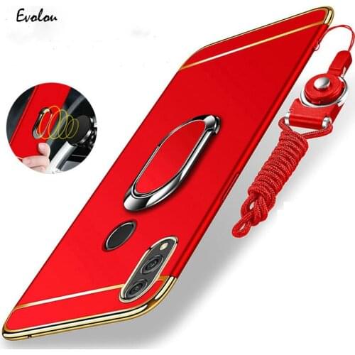 Shockproof plating 3 in 1 Cover For Huawei Y9 PRIME 2019 Y7 P Smart 2019 P9 P20 P30 pro NOVA 3E Magnetic Ring Holder Phone Case