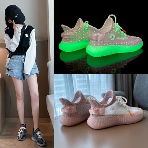 Women Luminous Sneakers Fashion Little Daisy Female Shoes Spring Trend Casual Running Shoes for Women Comfort Vulcanized Shoes