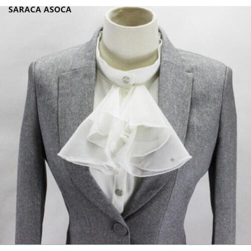 Detachable Collar For Women Professional Suit Sweater Chiffon Fake Collars Girls' Stand Up