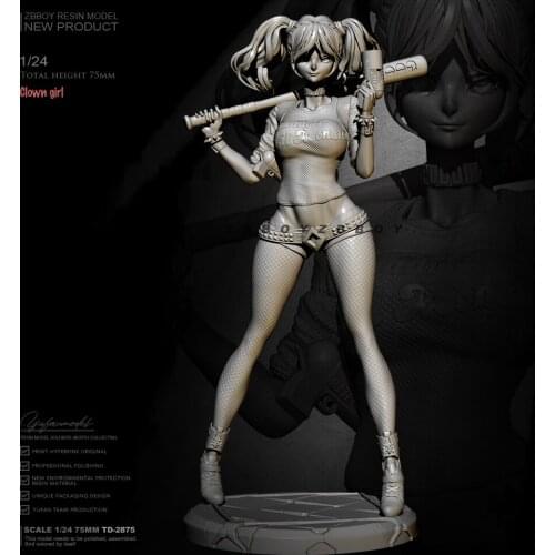 1/24 Resin model kits figure beauty colorless and self-assembled TD-2875