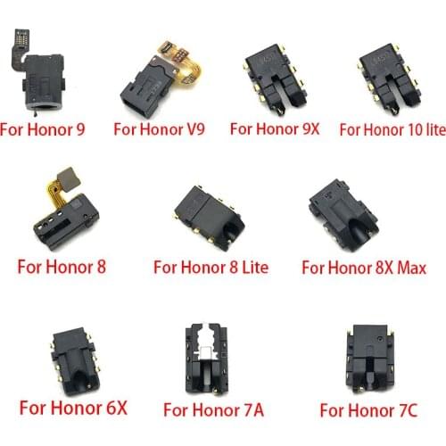 2pcs/lots Earphone Headphone Audio Jack Flex Cable Ribbon For Huawei Honor 6X 7A 7C V9 9X 8X Max 8 9 10 lite