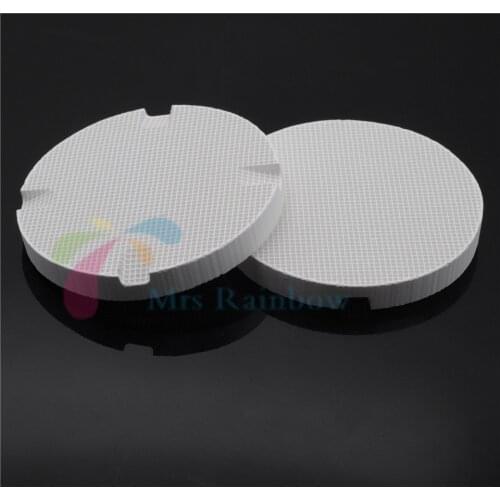 2/Pcs Dental Lab Round Honeycomb Firing Trays For Metal Pins Smal Slots Dentist Supplies Tools