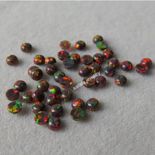 200 pcs /lot 3mm Round Opal Synthetic Multi Cherry Round Cabochon Opal ,Synthetic Opal Cabochon for DIY Jewelry