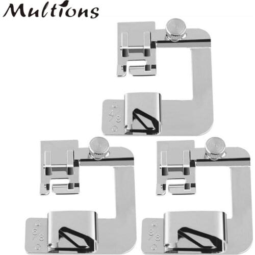 3 pcs Stainless Steel Sewing Machine Presser Foot 4/8in 6/8in 8/8in Foot Presser Household Sewing Accessories
