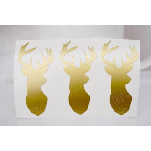 42 Reindeer Stickers DIY Decor Rose Decal Christmas decoration Envelope Seal Removable vinyl Wall Decal B268