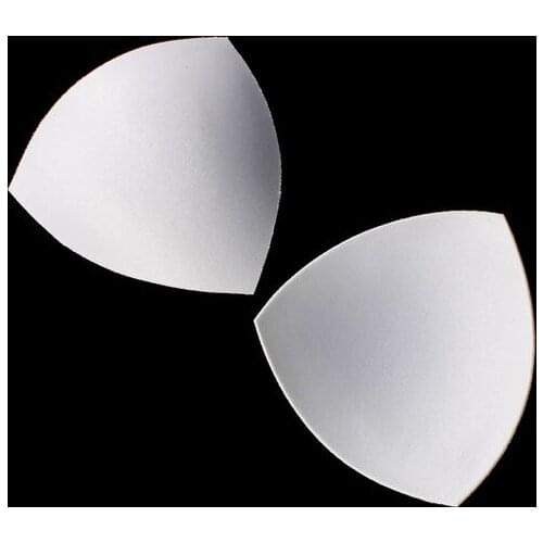 5pair Off White Triangel Bra Cup Pads Sponge Foam Bra Breast Enhancer For Bikini Yoga Padding Insert Bra Accessorries WB126