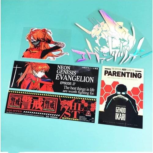 5pcs Car Styling Vinyl Decals Motorcycle Auto Window Sticker for Neo No. 1 Machine Asuka