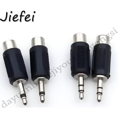 50PCS 1/8 Inch 3.5mm mono Stereo male plug to RCA Female adapter connecotr