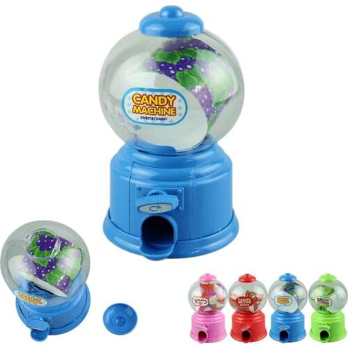 ANGRLY Cute Sweets Mini Candy Machine Bubble Gumball Dispenser Coin Bank Kids Toy Children Gift Wedding Decoration Gift Box