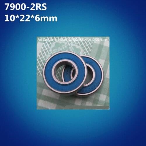 Free shipping 2pcs ABEC-5 7900-2RSV MAX (10*22*6mm) Full Balls Bicycle Frame Pivot Repair Parts 7900 2RS RSV Bearings 7900-2RS