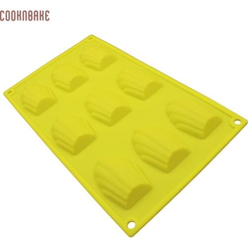 COOKNBAKE DIY Shell Silicone Cake Mold for Chocolate Ice Cube Jelly Pudding With 9 Hole CDSM-563