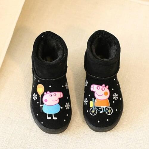 Children Toddler Baby Winter Shoes Toddler Warm Snow Boots Plush Shoes Boys Girls Snow Boots Shoes Single Thick Big Size 25-36