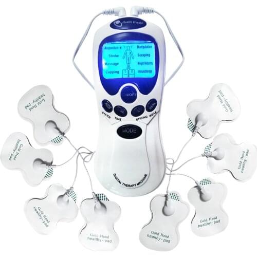 Electric 8 Models Tens Muscle Stimulator EMS Acupuncture Body Massage Digital Therapy Machine Electrostimulator Dropshipping