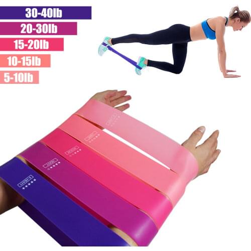 Yoga Fitness Resistance Bands Rubber Loop Pilates Training Band For Exercise Gym Sports Expander Workout Equipment 4 5 6 Level