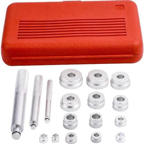 Wheel Bearing Race Seal Driver Setting Garage Tool Kit 17pcs Aluminum
