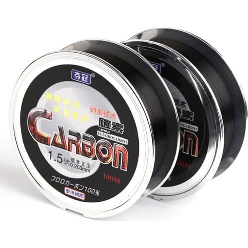 100M Black Nylon Fishing Line Super Strong carbon Monofilament Fishing Leader Line Wear-resistant Saltwater Carp Fishing Line