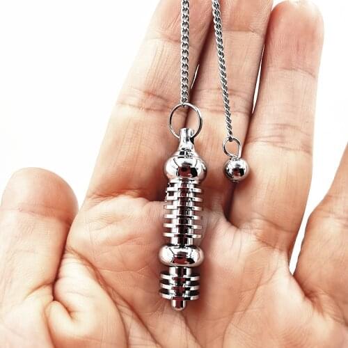 3.3cm brassMetal Dowsing Pendulum for Reiki Healing Divinatio Pendent Spiritual Wicca Men Amulet Screw Shape Pendule Radiestesia