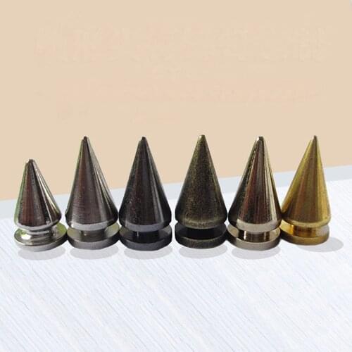 Metal Punk Sharp Warhead Screw Rivets Studs DIY Crafts Leather Belt Watchband Head Rivets Spikes Decor Nail Buckles