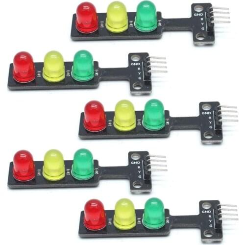 Mini 5V Traffic Light LED Display Module Red Yellow Green 5mm LED RGB -Traffic Light for Traffic Light System Model