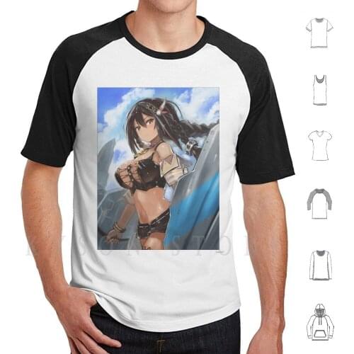 Azur Lane-South Dakota T Shirt Men Cotton Azur Lane South Dakota Big Tits Oppai Boobs Tan Brown Chocolate Cleavage