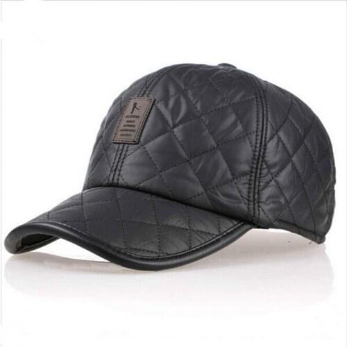 2019new autumn winter baseball cap men Fashion Caps waterproof fabric Hats Thick warm earmuffs baseball cap