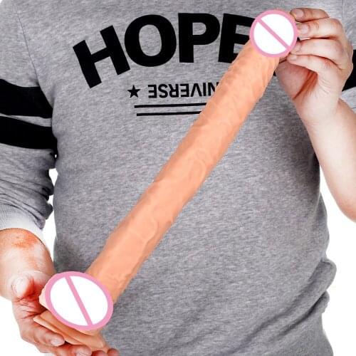 Super Long Dildo Length 39cm Diameter 4.5cm Realistic Huge Penis Flexible Soft Men Big Dick Sex toys for Women G-spot massageer