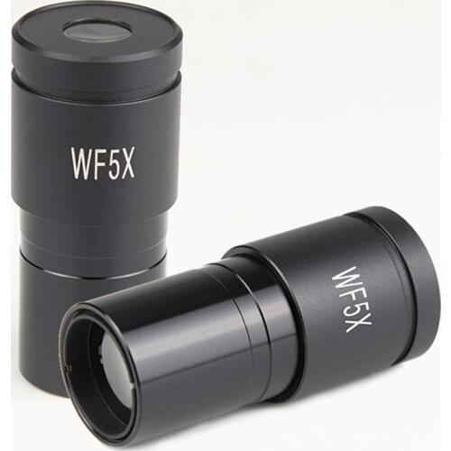 1 pcs WF5X/20mm Wide Angle Microscope Eyepiece for Biological Microscope with Mounting Size 23.2mm