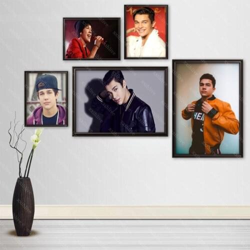 Custom Austin Mahone Posters Art Silk Canvas Poster Bar Room Decoration Painting Home Decor 20X30cm,27X40cm,30X45cm,40X60cm