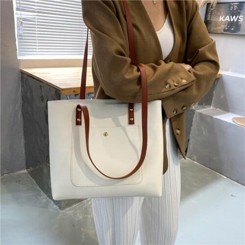 Simple fashion bag female autumn 2021 large-capacity shoulder bag underarm tote bag woman clutch bag