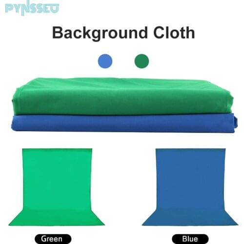 PYNSSEU Green/Blue Screen Backdrops Cromakey Muslin Cotton Background Studio Chromakey Photography Backdrops for Studio Video