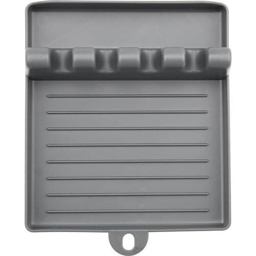 Silicone Spoon Rest Kitchen Utensil Stove Top Holder For Spoons Multiple Utensils Cooking Tools Organizer Rack Storage