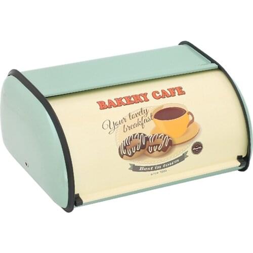 Nordic Iron Baking Storage Box Desktop Toast Toasted Bread Box Vintage Storage Box Household Rectangular