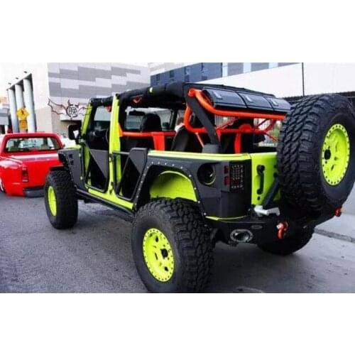 J195-3 Armor wheel eyebrow 1 generation fender flares steel for jeep for wrangler JK 2007-2017 lantsun