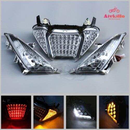 LED Rear Tail Brake Light Turn Signal Integrated Fit For Tmax 500 T-MAX 500 TMAX500 2008-2011 2009 2010
